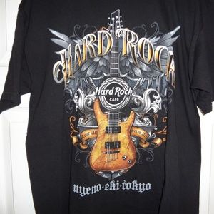 Hard Rock Cafe Tokyo Men's Large Black Tee